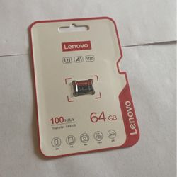 New Lenovo Micro SD card 64GB memory card storage for phones, camera , drone, nintendo switch 