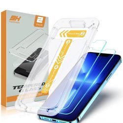 2 Pack Tempered Glass Screen Protector Compatible with iPhone 13 Pro Max - 6.7 Inch