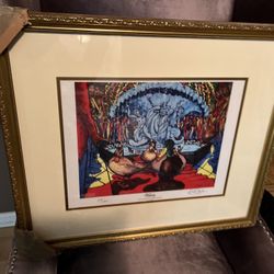 22”x26” “112 Peabody Ducks Print" by artist David Lynch in a gold frame limited edition 1151 of 5000 P/U JAMISON PA 