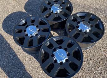 18” 8-LUG FACTORY CHEVY SILVERADO 2500 WE FINANCE GMC SIERRA 3500 WHEELS SET RIMS ORIGINAL