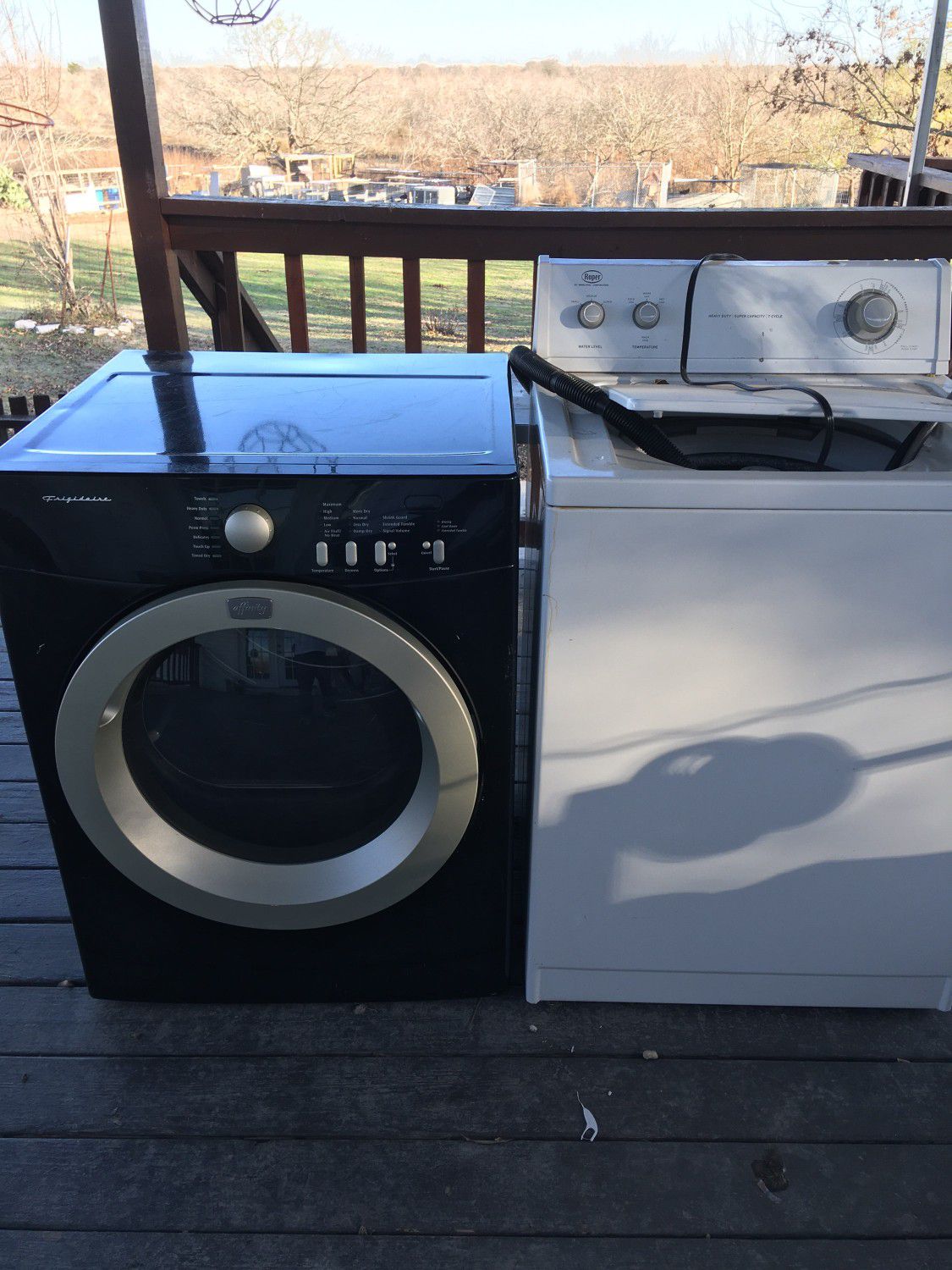 Roper Washer and Frigidaire dryer for sale