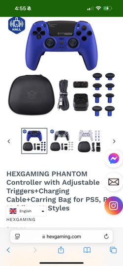 Hex gaming in PS five controller modded
