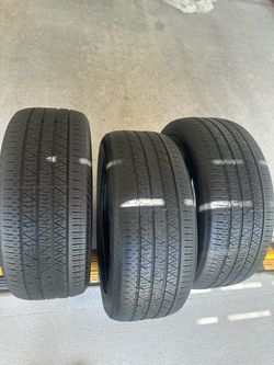 3x OEM 255/50R20 Continental CrossContact LX Sport tires from 2022 Audi e-tron