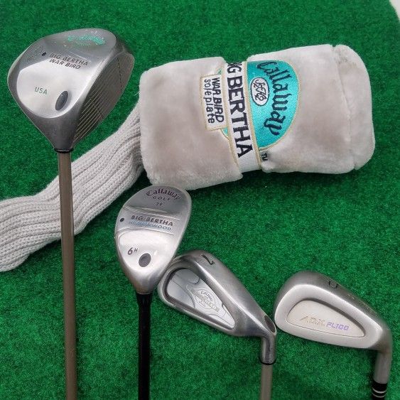 Women's Golf Clubs- Driver, Hybrid, 7 Iron, PW