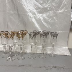 10 Pieces Flute Glasses