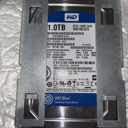 Western Digital 1TB WD Blue Desktop Hard Drive – SATA 64MB Cache (WD10EZEX) – Great Condition!