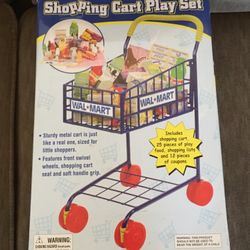 New Walmart Shopping Cart Play Set With Play Food