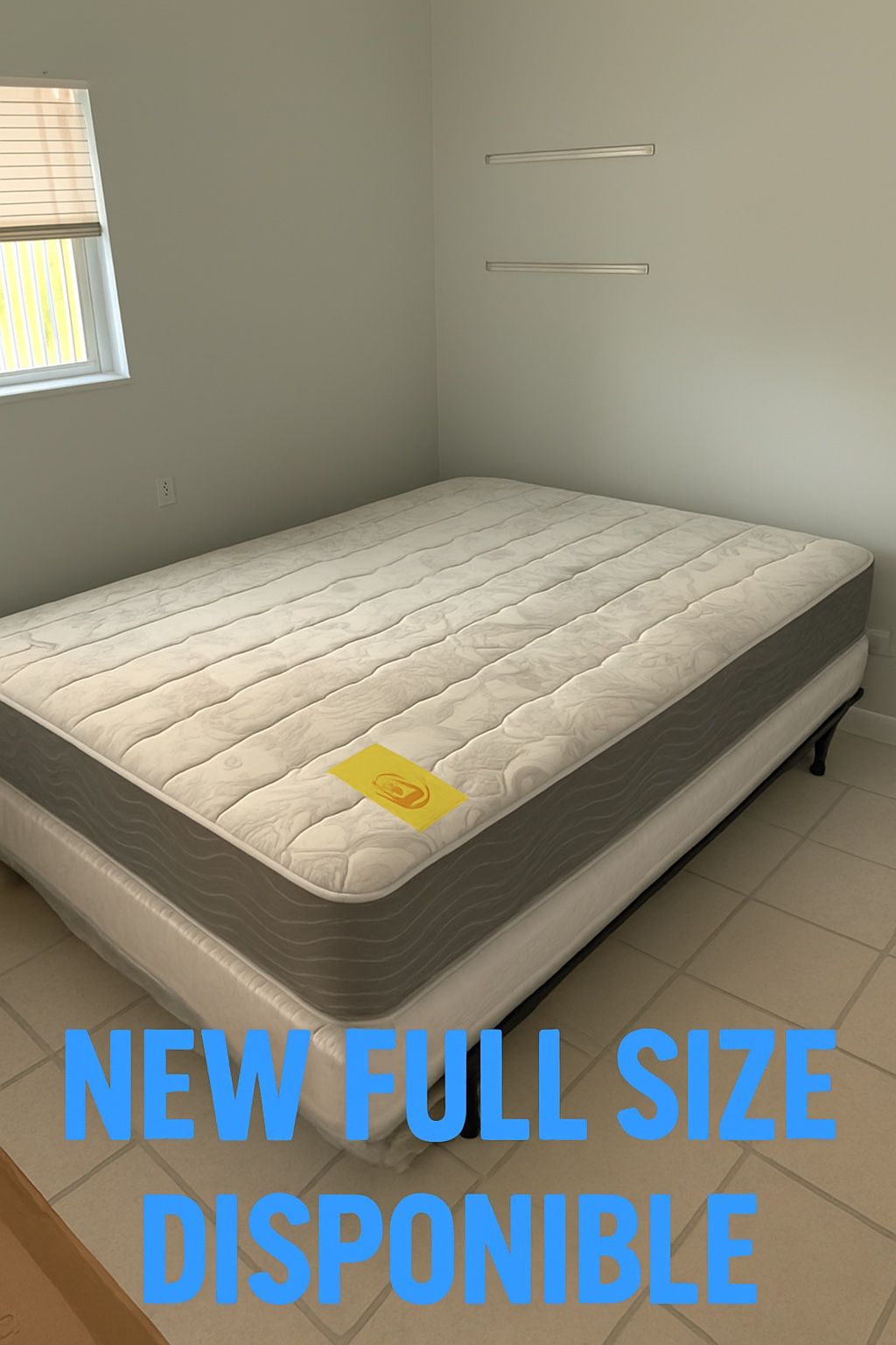 New Full Mattress And Box Spring 2 Pc Bed Frame Is Not Included
