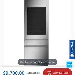 FOR SALE: Monogram 30” Panel Ready Wine Refrigerator – Luxury Meets Performance! Model: ZIW303NPPII  Bring elegance and high 