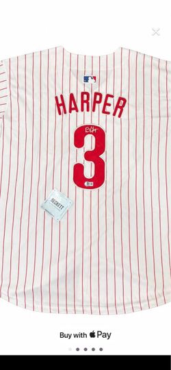 Bryce Harper signed Phillies jersey Beckett authenticated