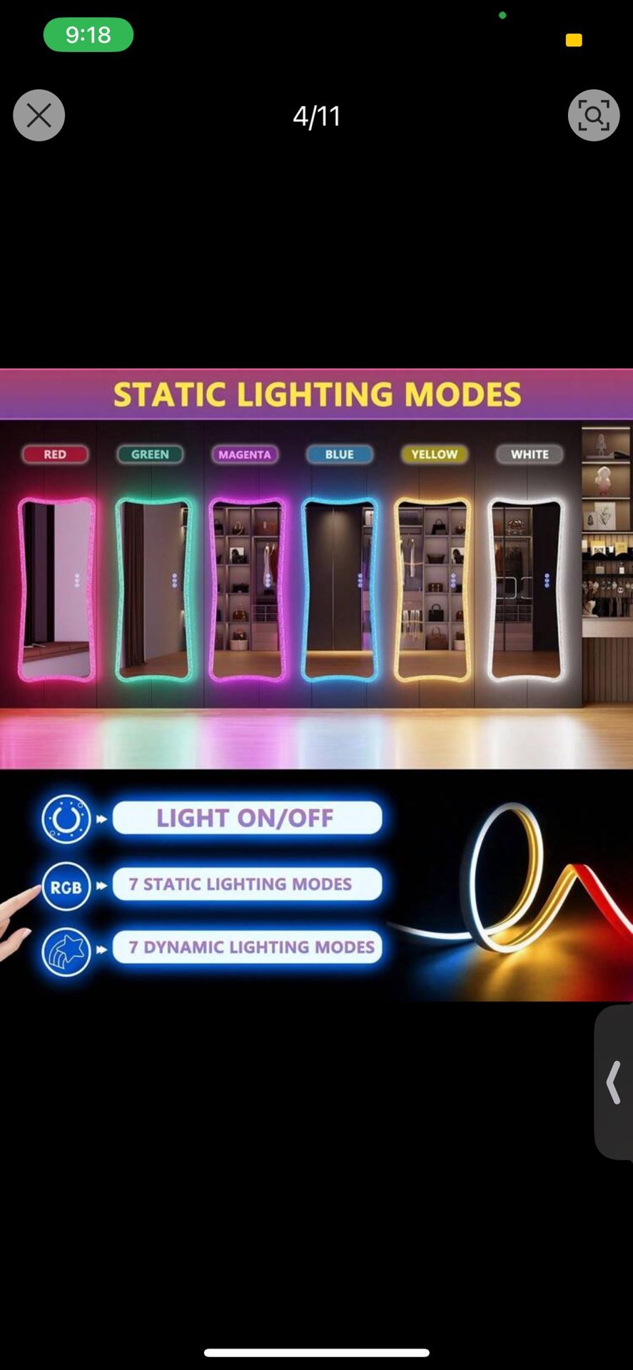 Led Light Mirror