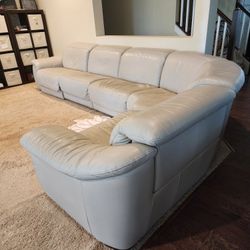 Natuzzi 5-pc Leather sofa with recliners