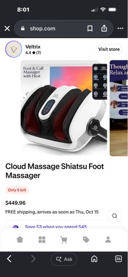 Cloud foot and calf massager