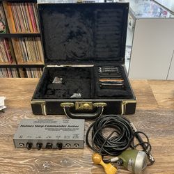 holmes harp commander junior + shure 520dx + hadcat shaker + 8 harmonicas and case set - electronic