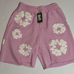Denim Tears The Cotton Wreath Shorts 'Pink'