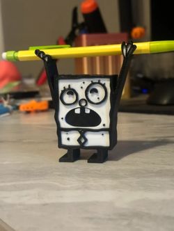 doodlebob pen holder