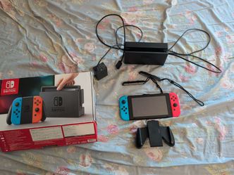 Nintendo switch V1 256 gb SD card Unmodified with accessories
