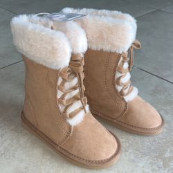 Old Navy Toddler Girl’s Faux Fur Talk Boots, Size 7, 8, 9, 10, 11