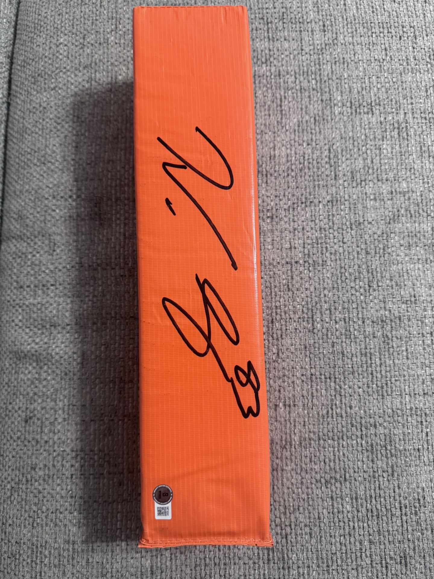 Noah Gray Signed Autograph End Zone Pylon -Beckett Coa -Kansas City Chiefs