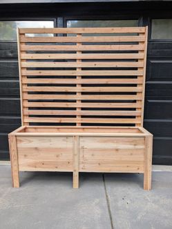 Trellis planter box