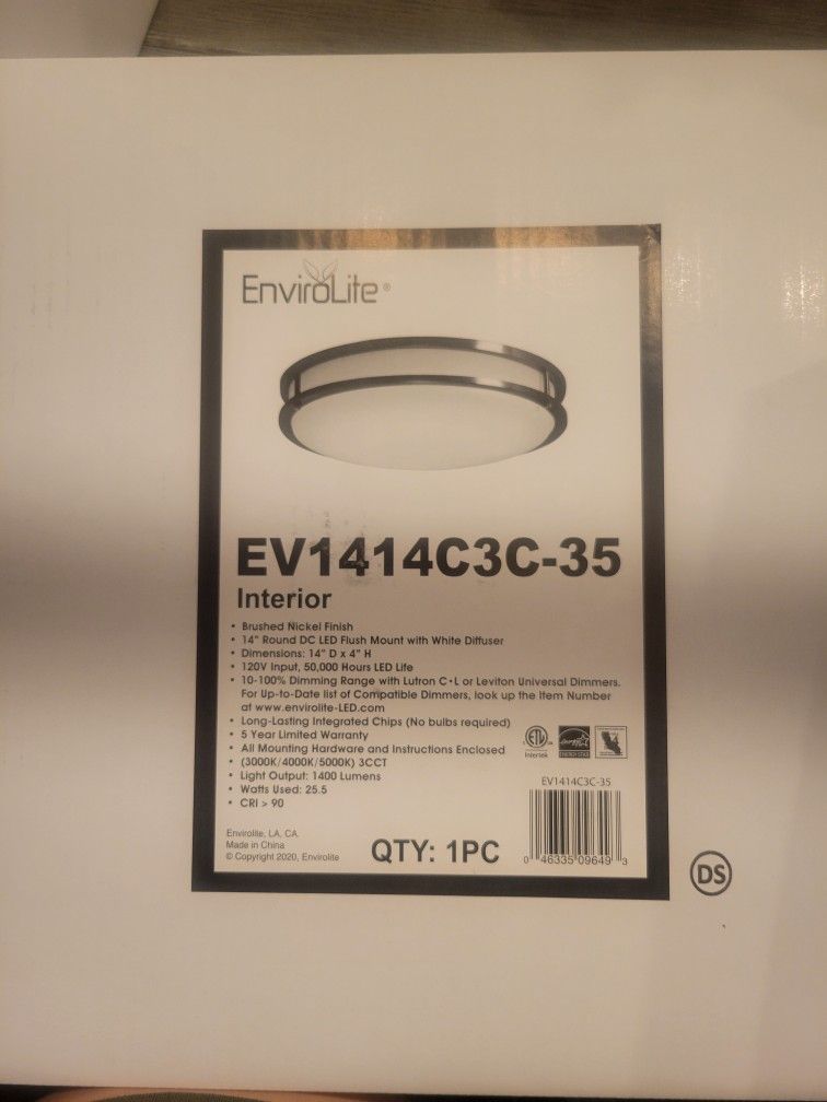 Interior LED Flush Mount With White Diffuser