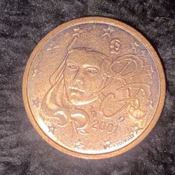 2001 Two Cent Euros 