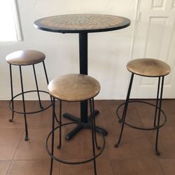 Tile Bistro Table Set