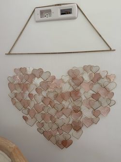 Capiz Shell Heart Wall Hanging by PB Kids