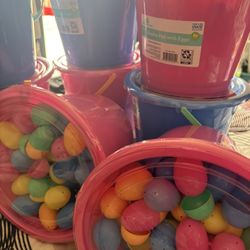 Easter Eggs In A Pail (NEW) 