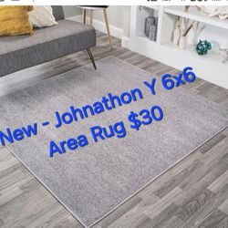 New - Johnathon Y 6X6 Area Rug $30