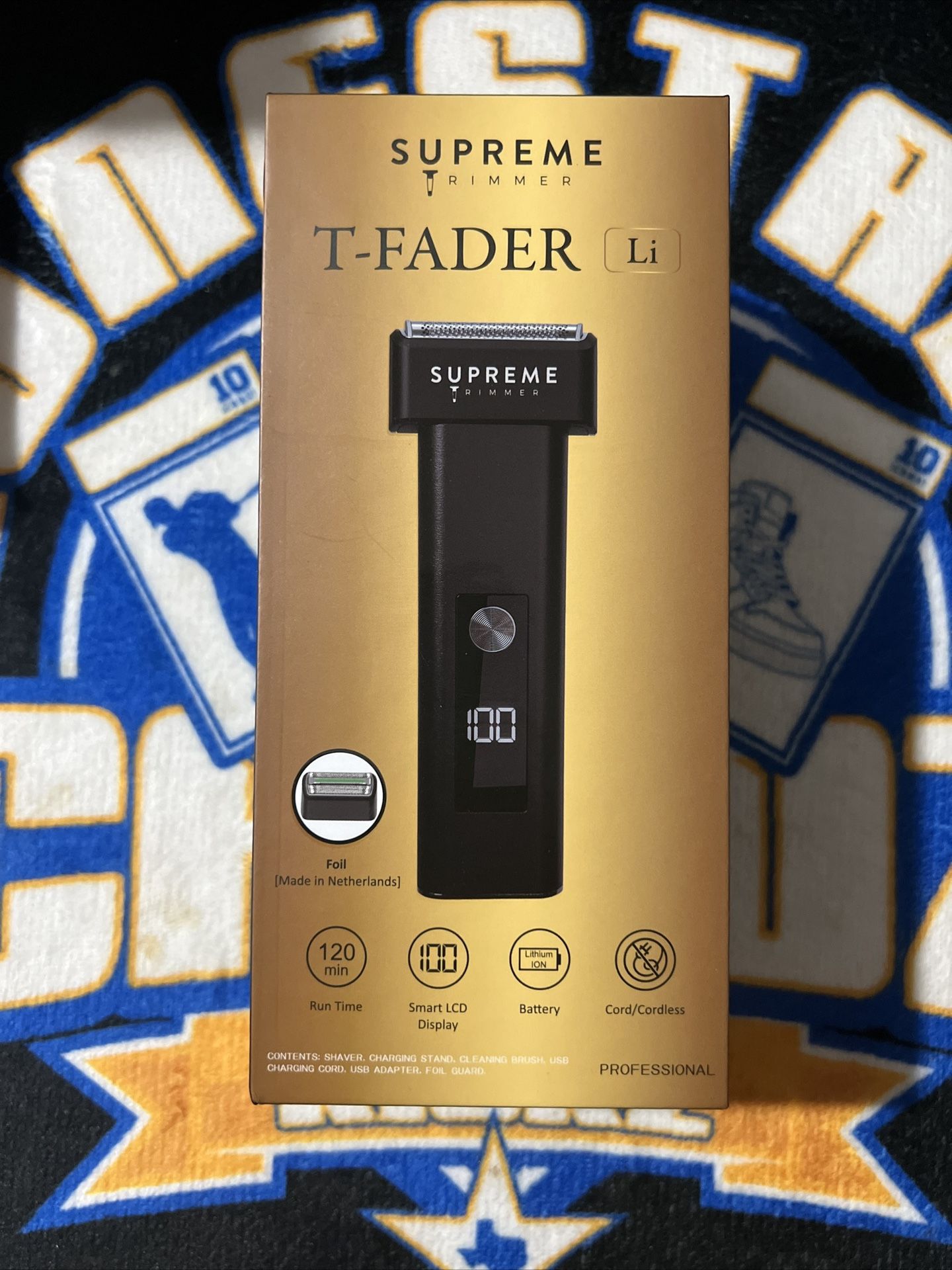 Supreme Trimmer T-Fader Foil Shaver | IPX6 Shaver for Barbers & Home STF501 New