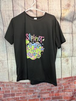 Black Slipknot Graphic Short-Sleeve T-Shirt 0XL