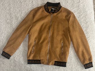 VIP Collection - Coffee Suede Jacket - Size Large - (Authentic)