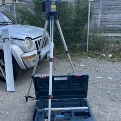 Bosch Rotary Laser Level Leveling Complete Kit With Carrying Case READ DESCRIPTION 