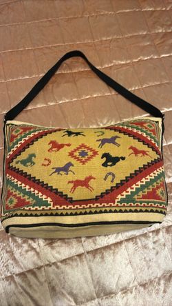 Large Boho Kilim Crossbody Shoulder Bag