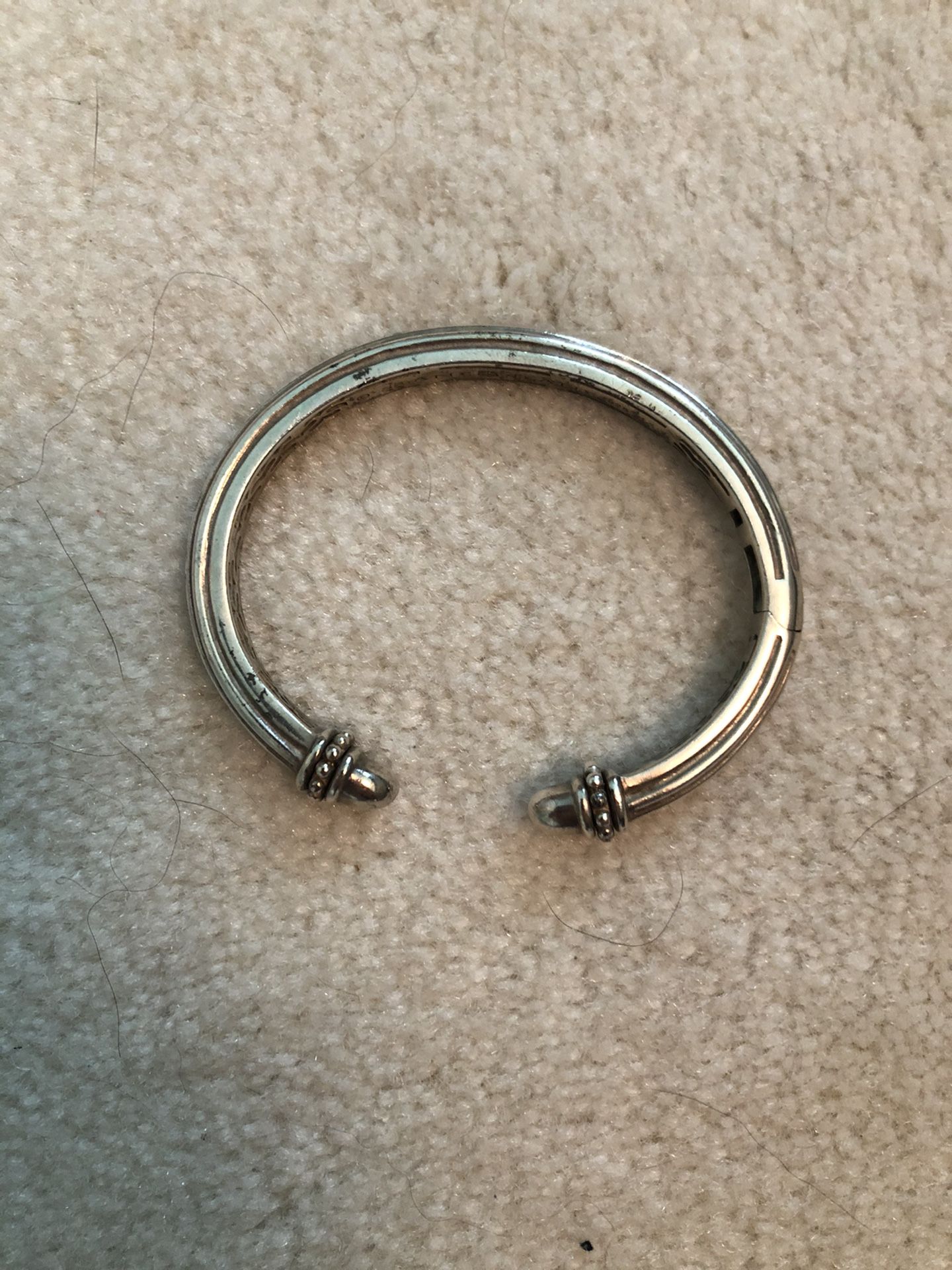 Slane & Slane sterling sliver 925 hinged cuff bracelet