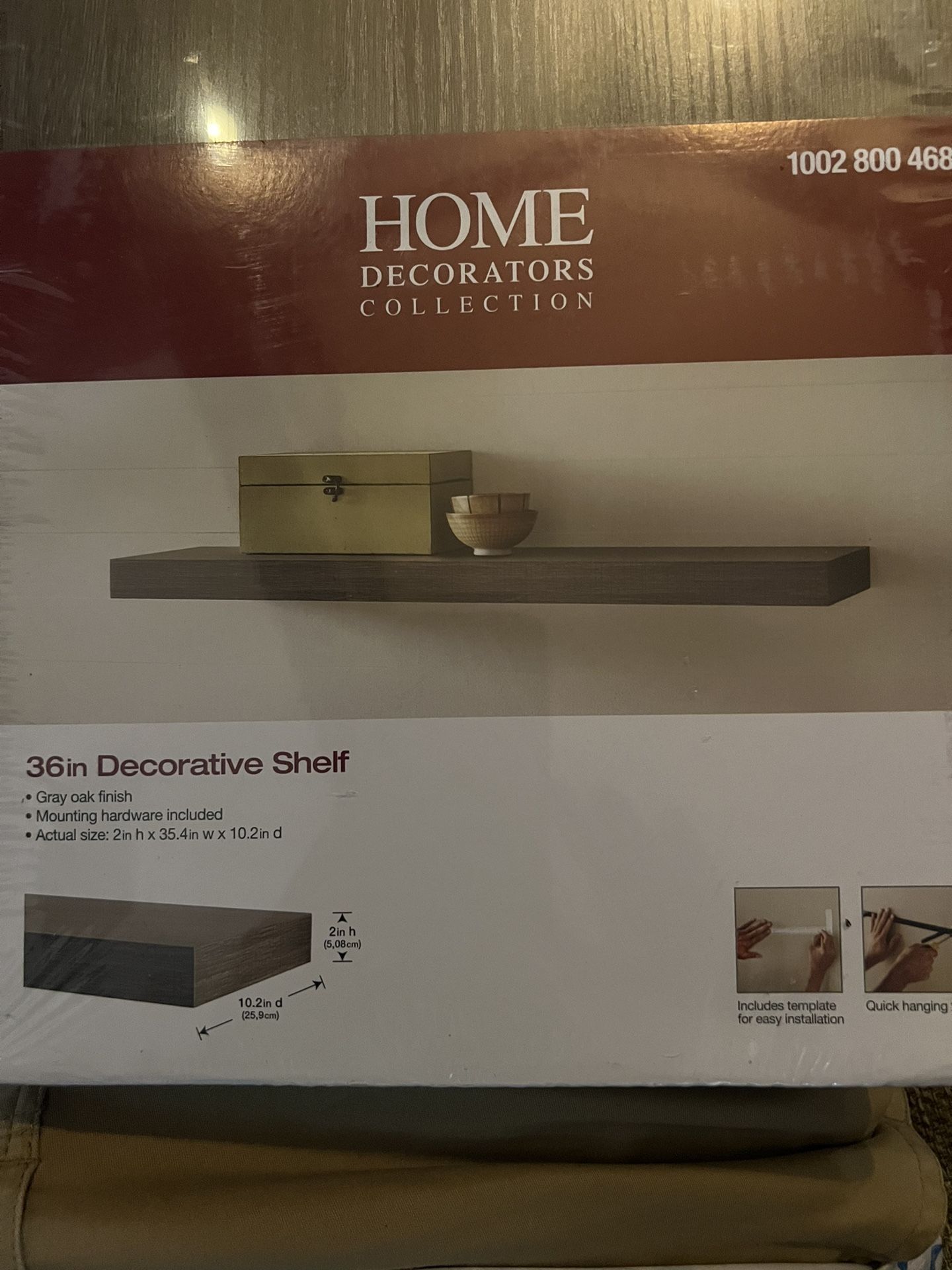 36 Inch Decorative Shelf
