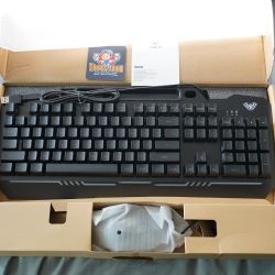 AULA Gaming Keyboard, T102 104 Keys Gaming Keyboard and Mouse Combo with RGB Backlit