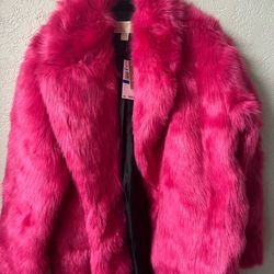 Michael kors faux fur coat size L and xL