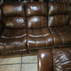 Leather Power Reclining Couches