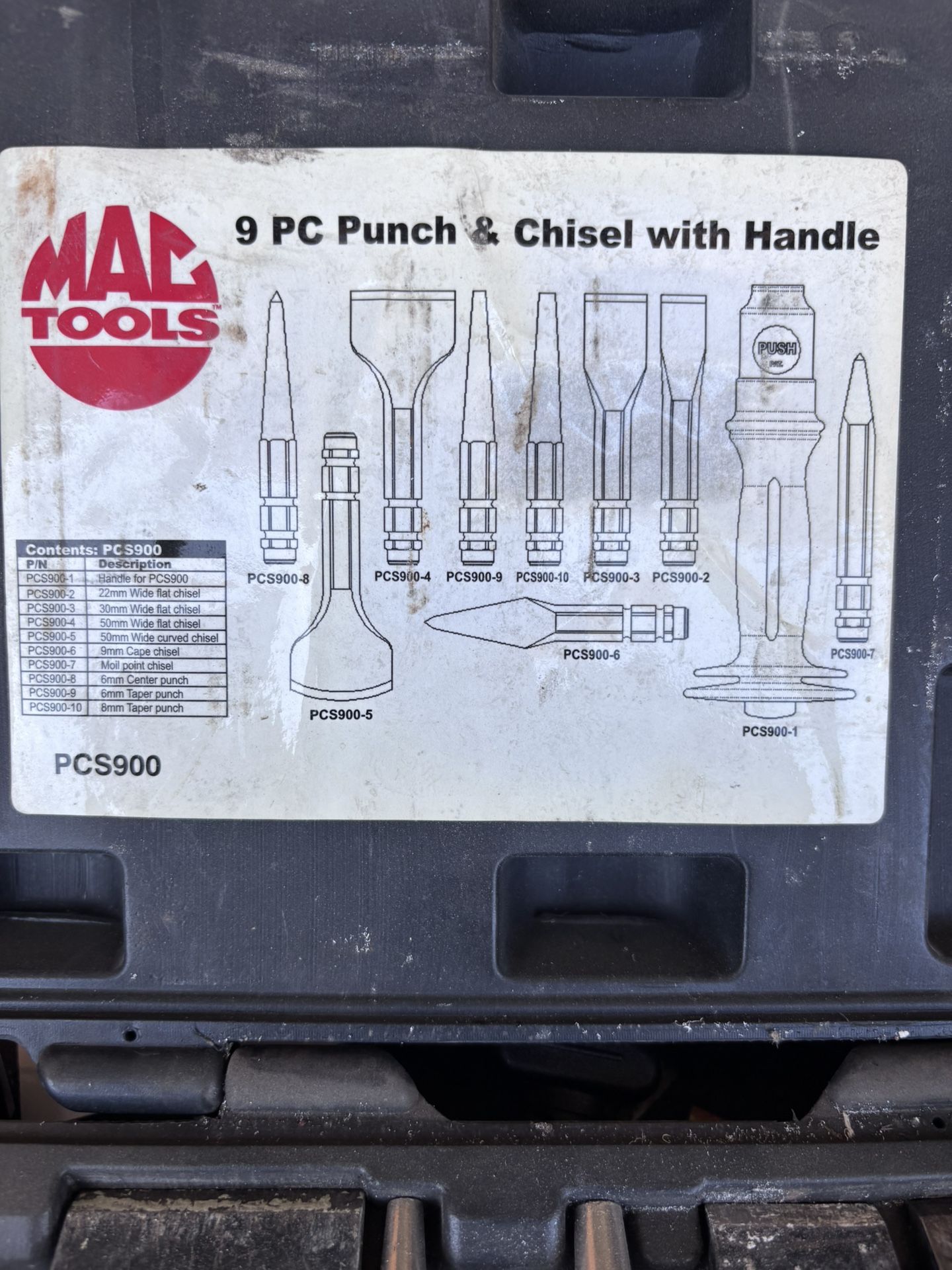 9 Punch And Chisel Set