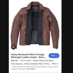 Men’s Harley Leather Jacket 