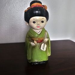 World Friendship Doll Bank For Vintage Mantel Decor. Enesco Japan