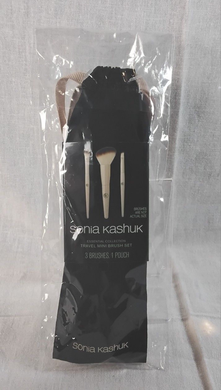 Travel Mini Make Up Brush Set 3 Piece Sonia Kashuk