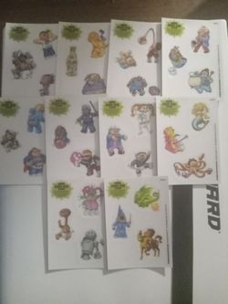GPK STICKER SCENE COMPLETE SET