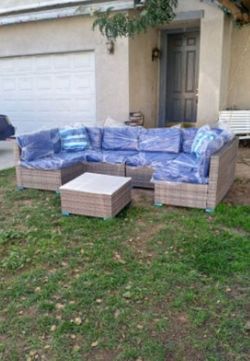 Inside Three Boxes Patio Furniture Set Modular Patio Outdoor Sofa Brand New 🆕🚚🚚🆕