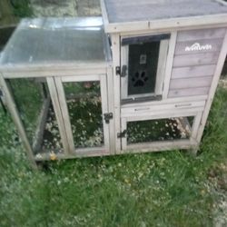 Petcosset 40" Rabbit/Small Kid Hutch Indoor$70 Obo