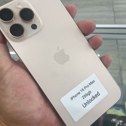 16 Pro Max Unlocked. Cash Or $50 Down W Approval 