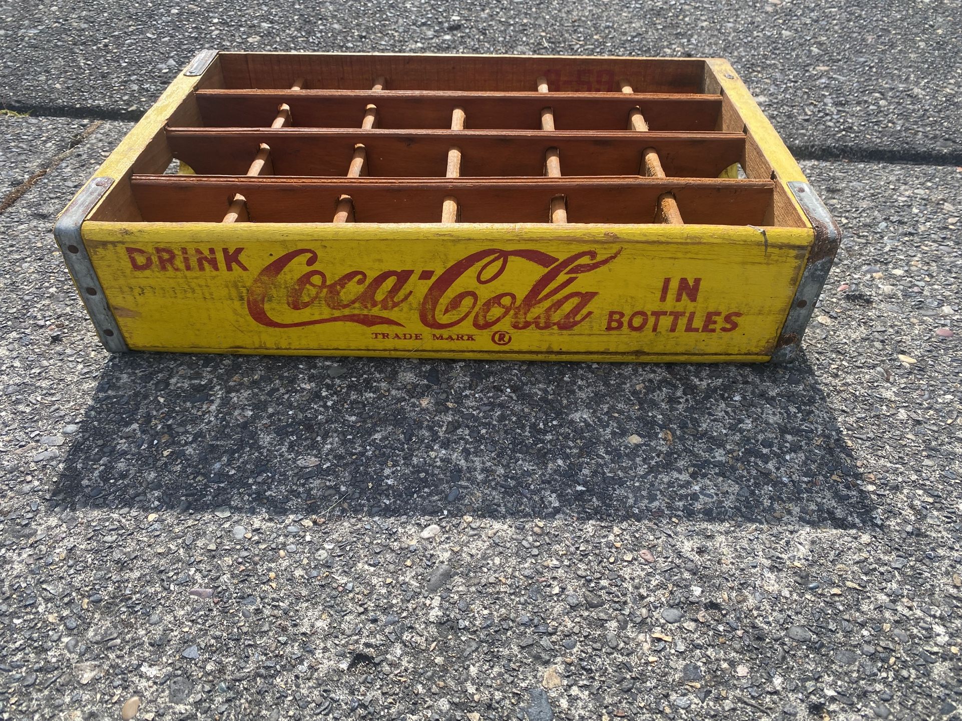 Vintage Coca Cola Wood Case