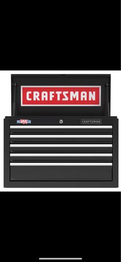 NEW CRAFTSMAN S1000 26 in. 5 drawer Steel Tool Chest 17.25 in. H X 12 in. D